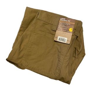 NWT Carhartt Loose Original Fit Canvas Work Dungarees Pants